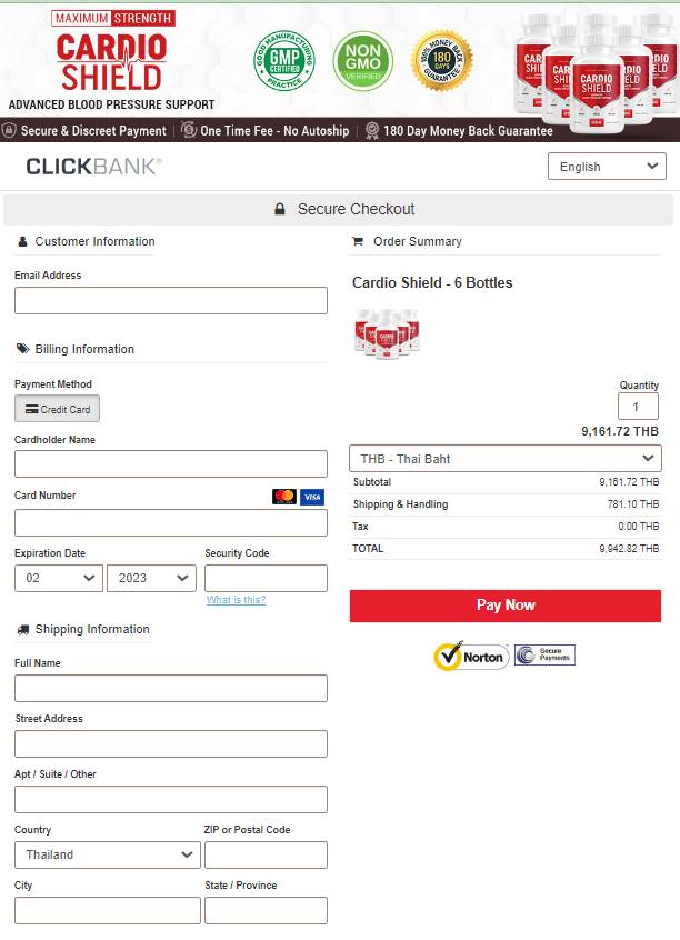 Cardio Shield - Secure checkout